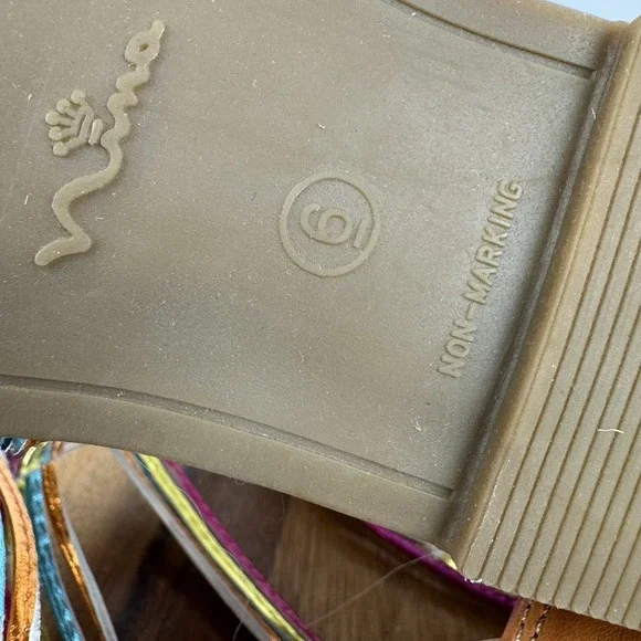 New NWOB Big Kids Girls Nina Marietta Rainbow Metallic Gladiator Sandals Size 6 - Picture 8 of 8